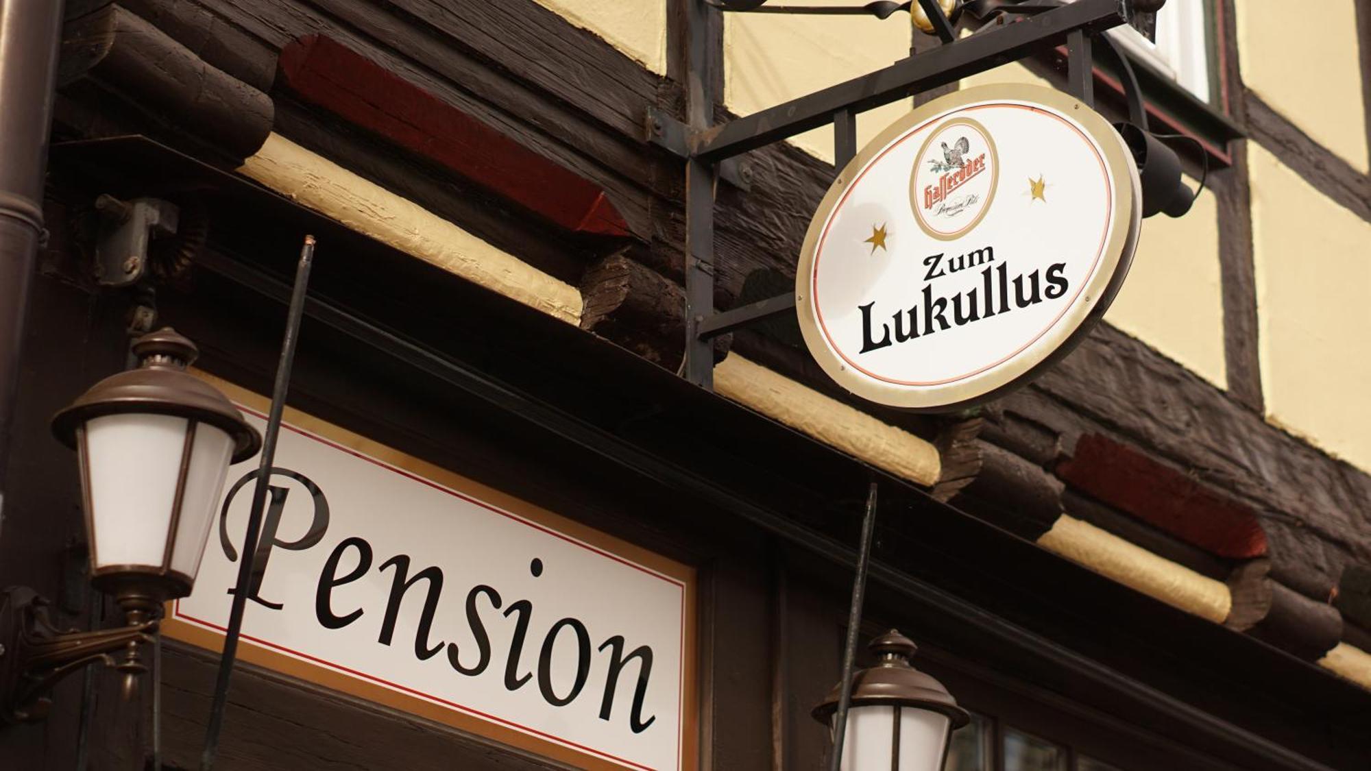 Pension Zum Lukullus Wernigerode Bagian luar foto